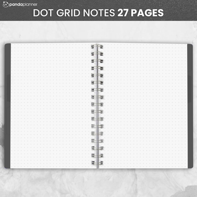 Panda Planner 2026 Undated Weekly Planner â€“ Spiral Bound 5.75" x 8.25" with 52 Weeks, Habit Tracker & Weekly To-Do Lists â€“ Productivity Planner & Academic Organizer for Home, Office & School (Black) - Image 4